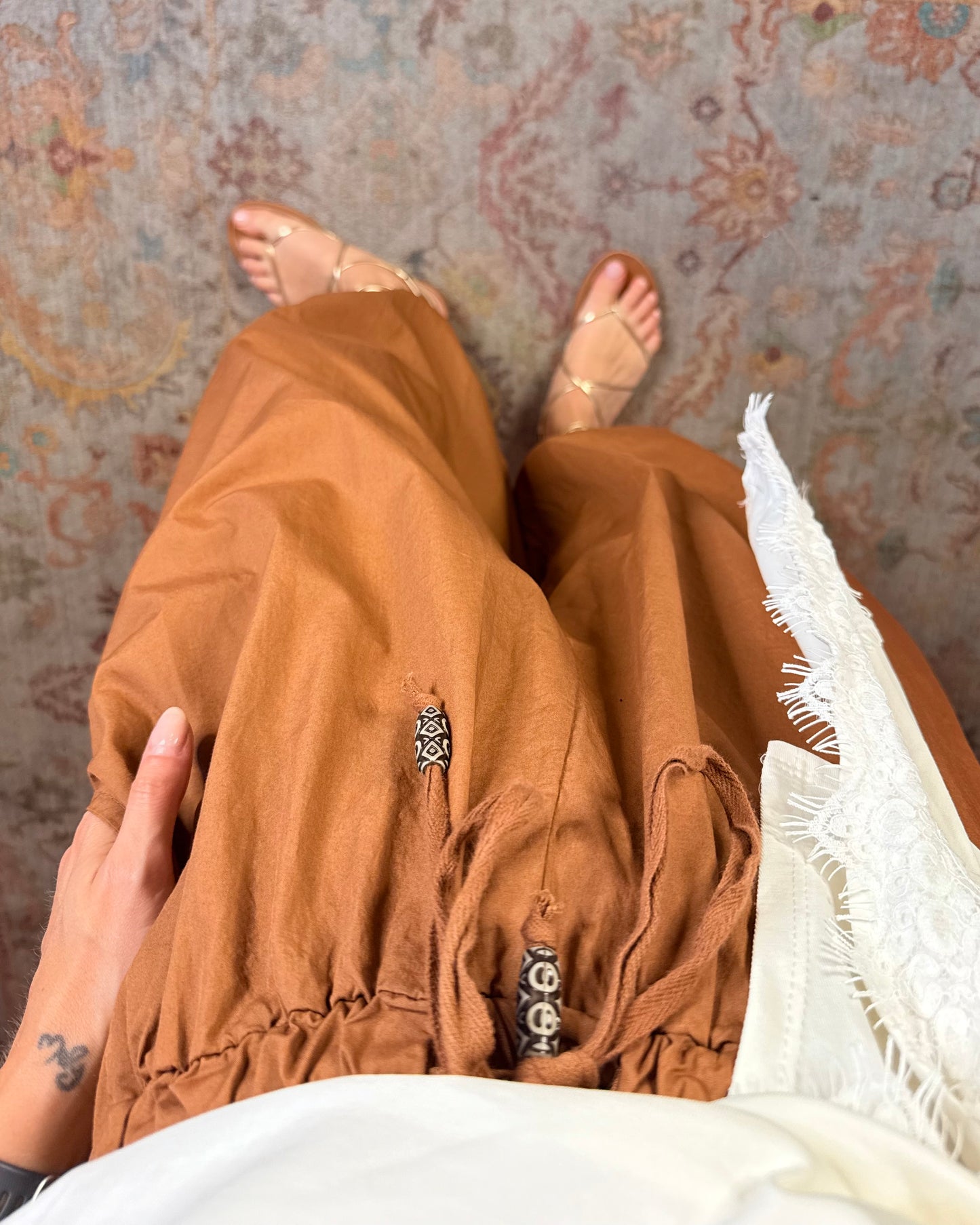 Pantalone balloon crop