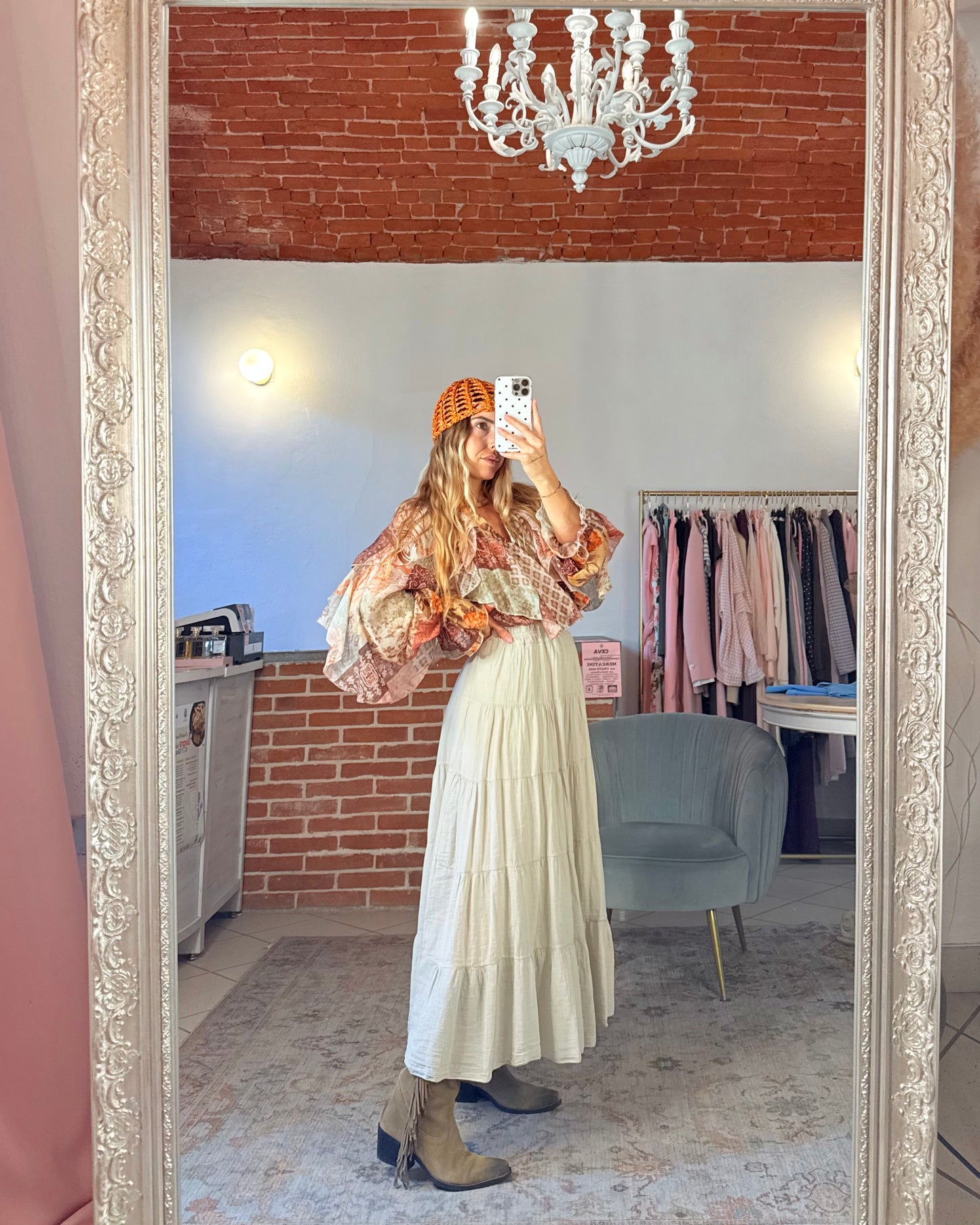 Camicia multicolore velata