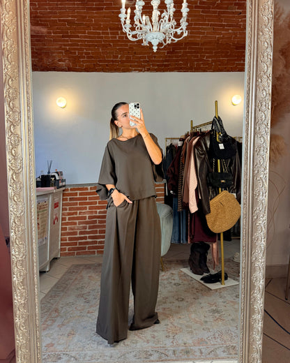 Pantalone in tessuto fluido
