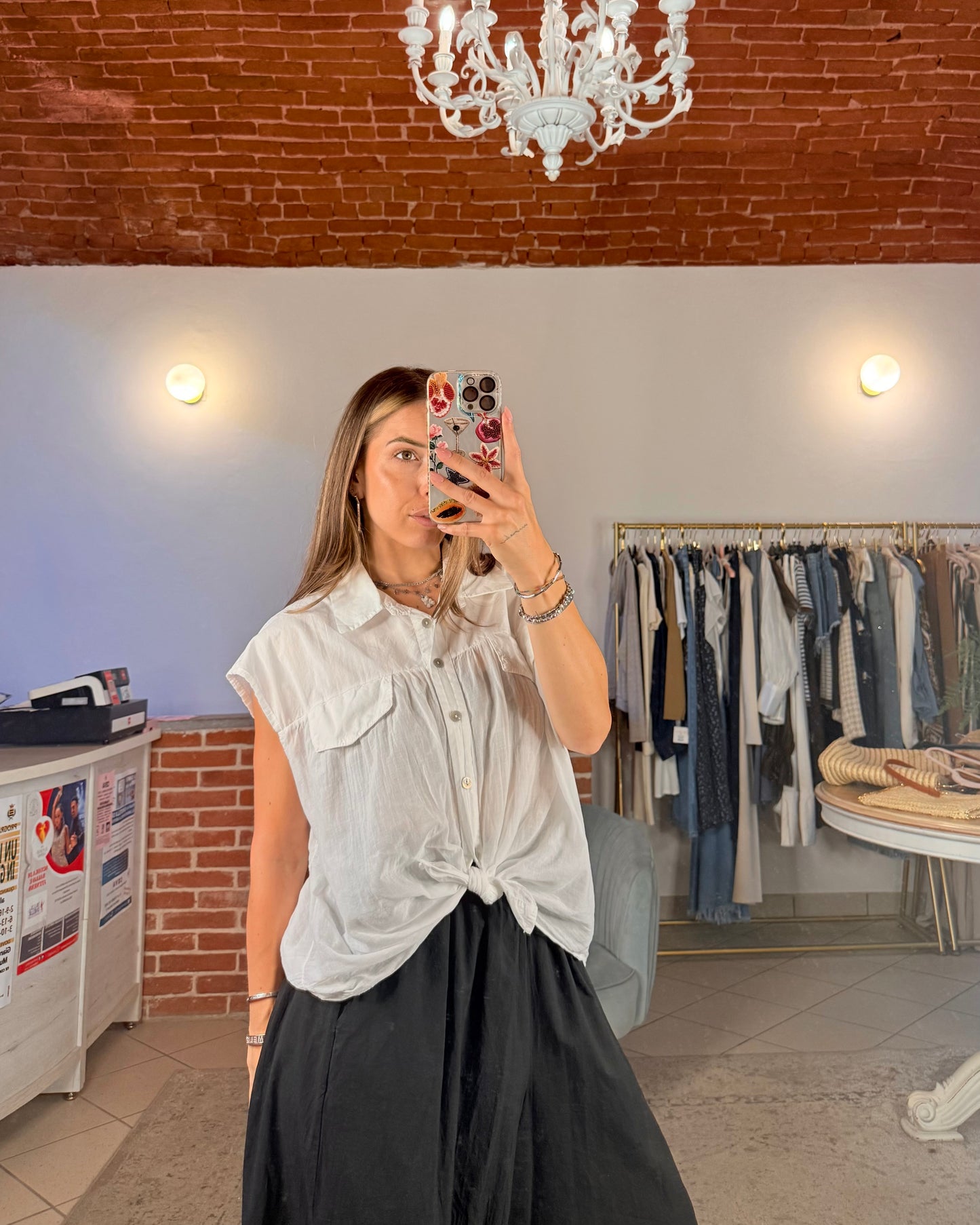Blusa smanicata
