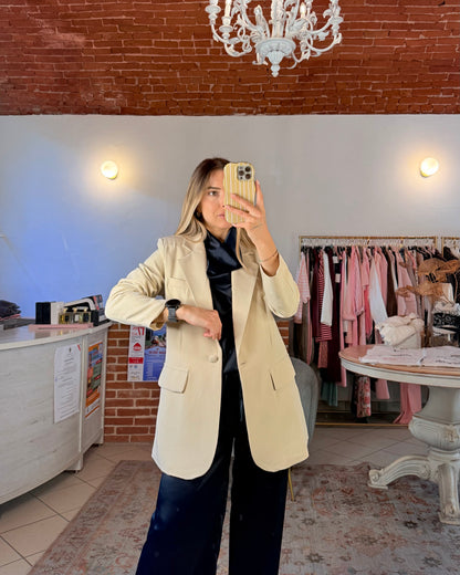 Blazer oversize sciancrato