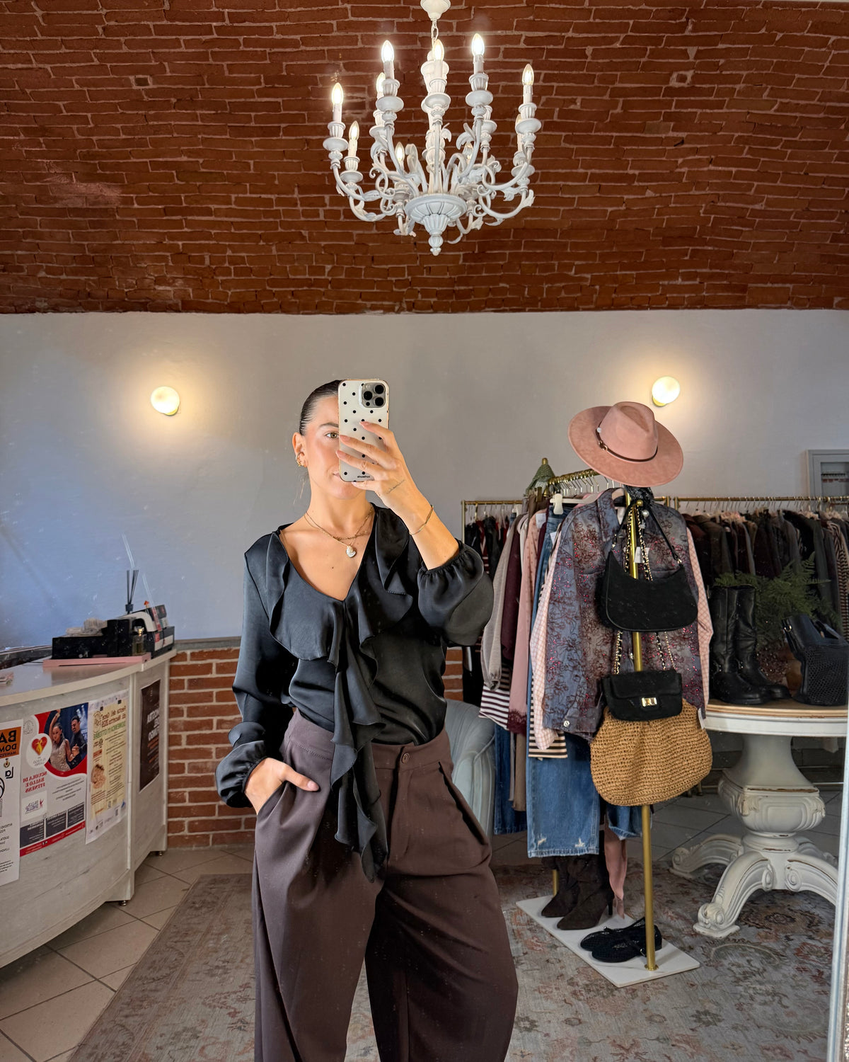 Pantalone con pinces