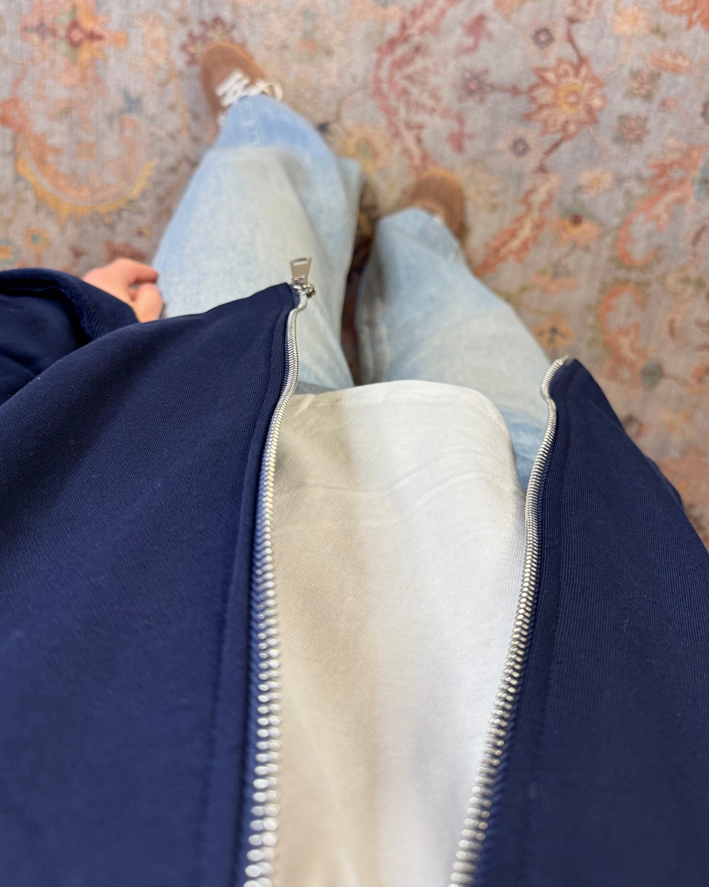 Felpa bomber in cotone