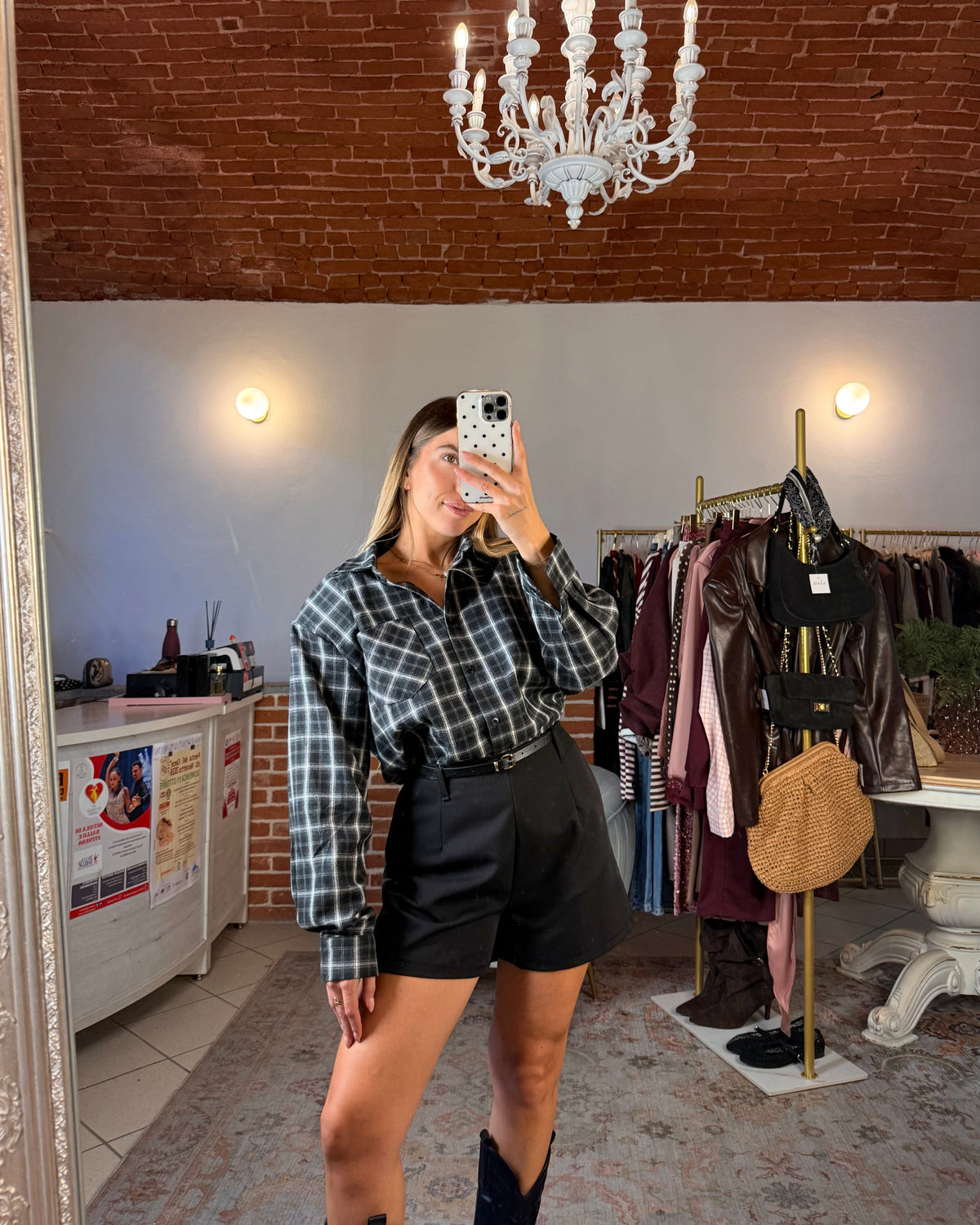 Camicia con spalline