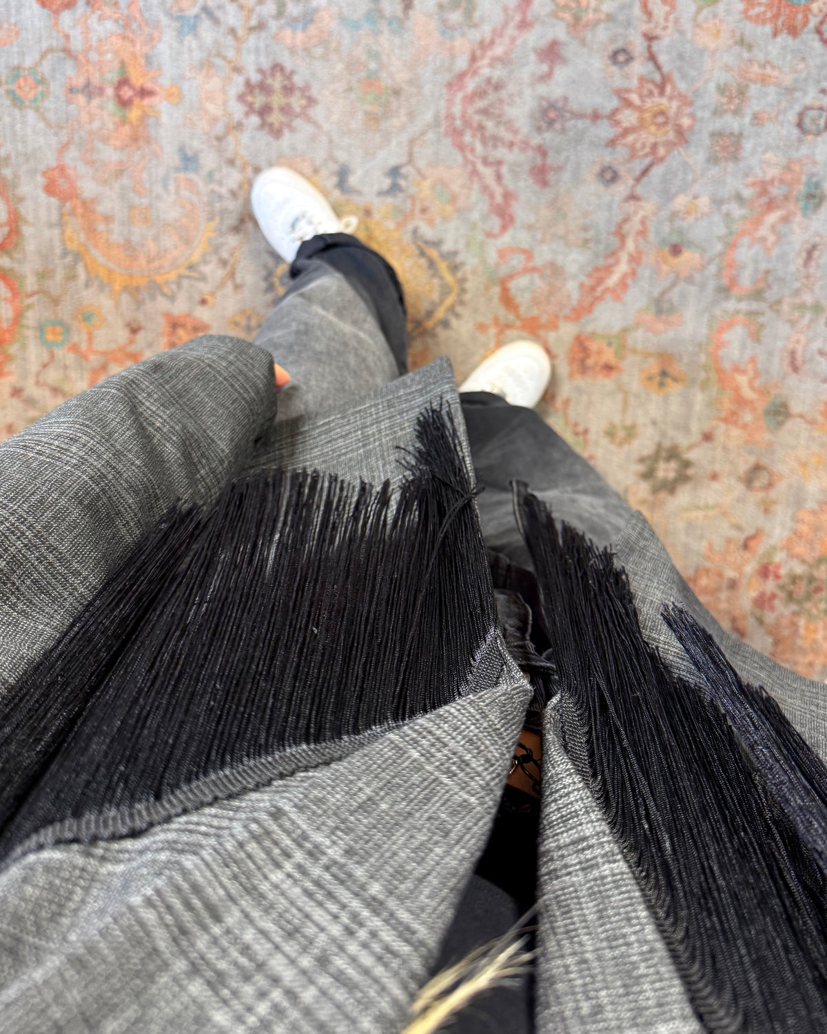 Blazer over con frange