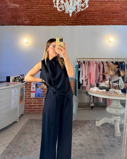 Pantalone in tessuto fluido