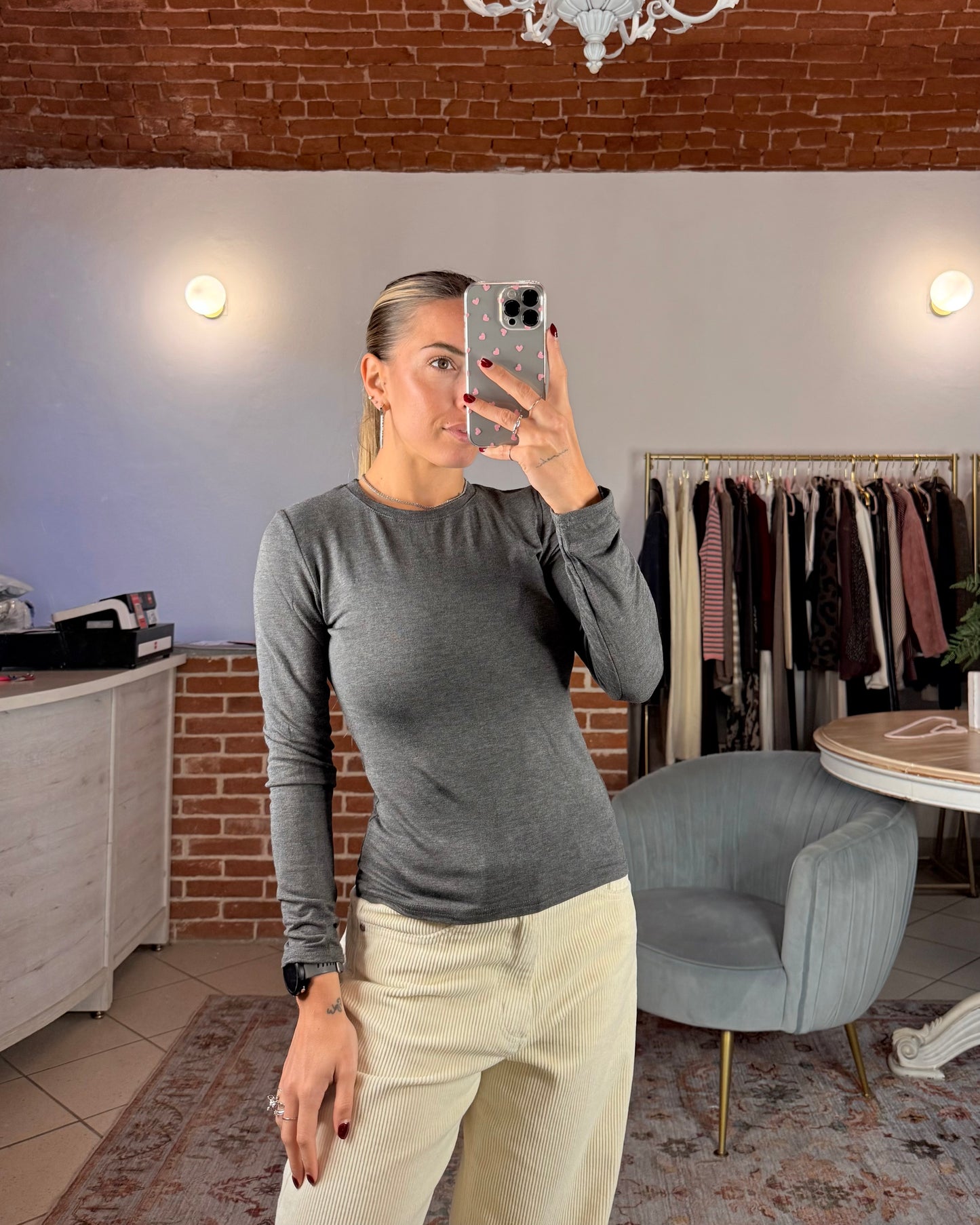 Crew neck sweatshirt