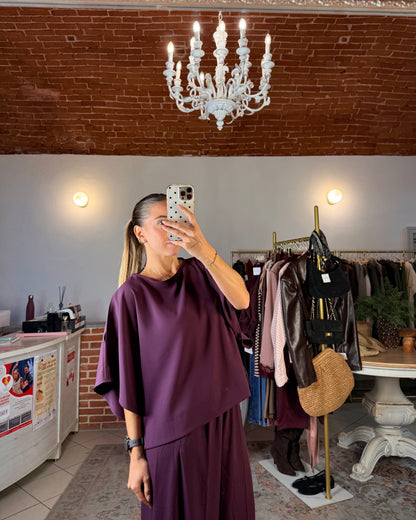 Blusa in tessuto fluido