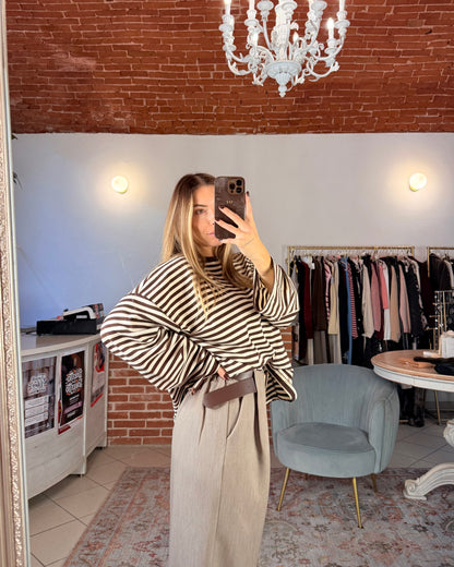 Oversized cotton sweater