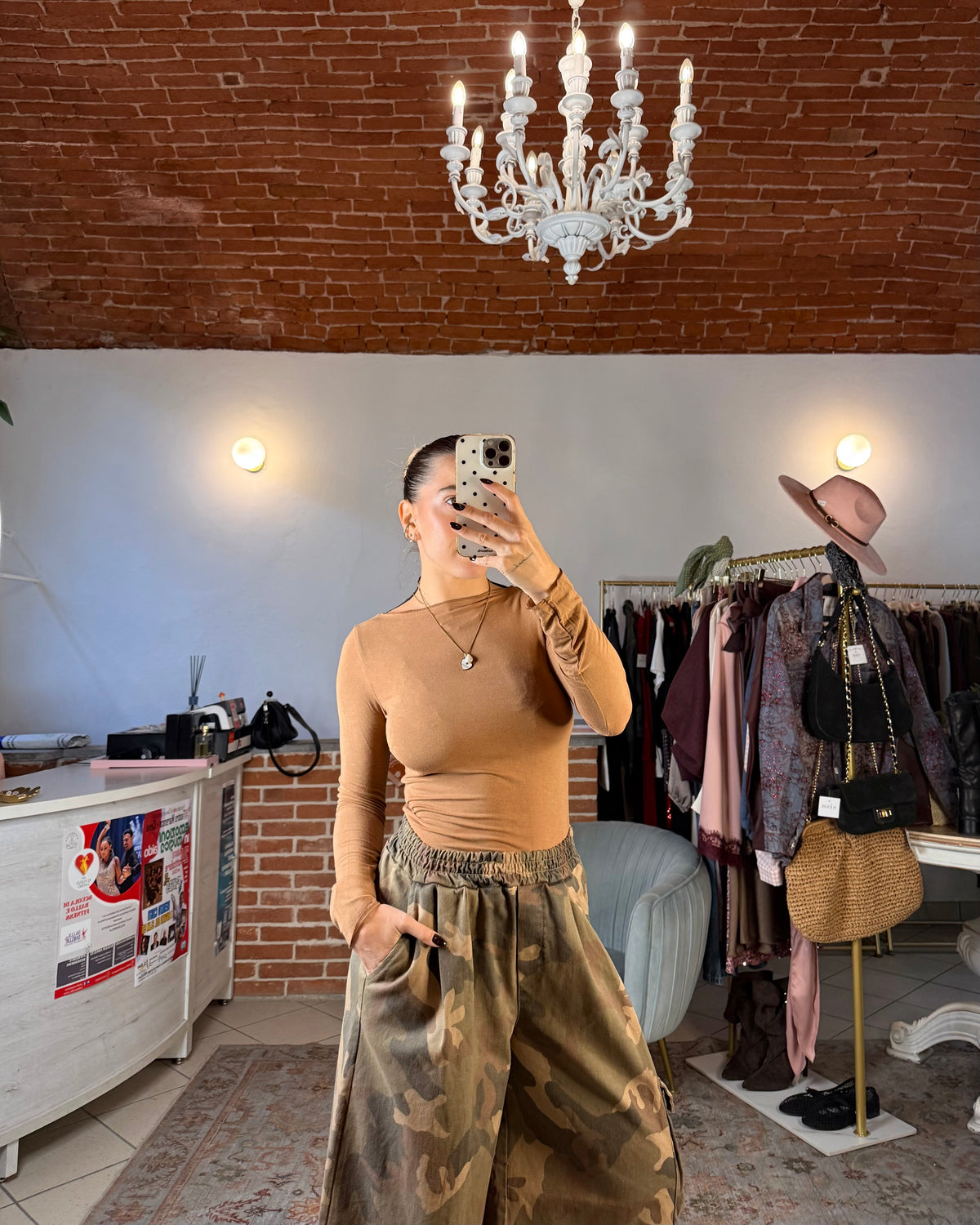 Jeans baggy camouflage