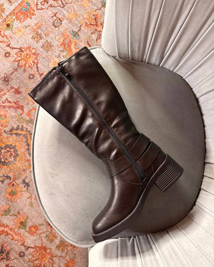 Bottes de motard à boucles