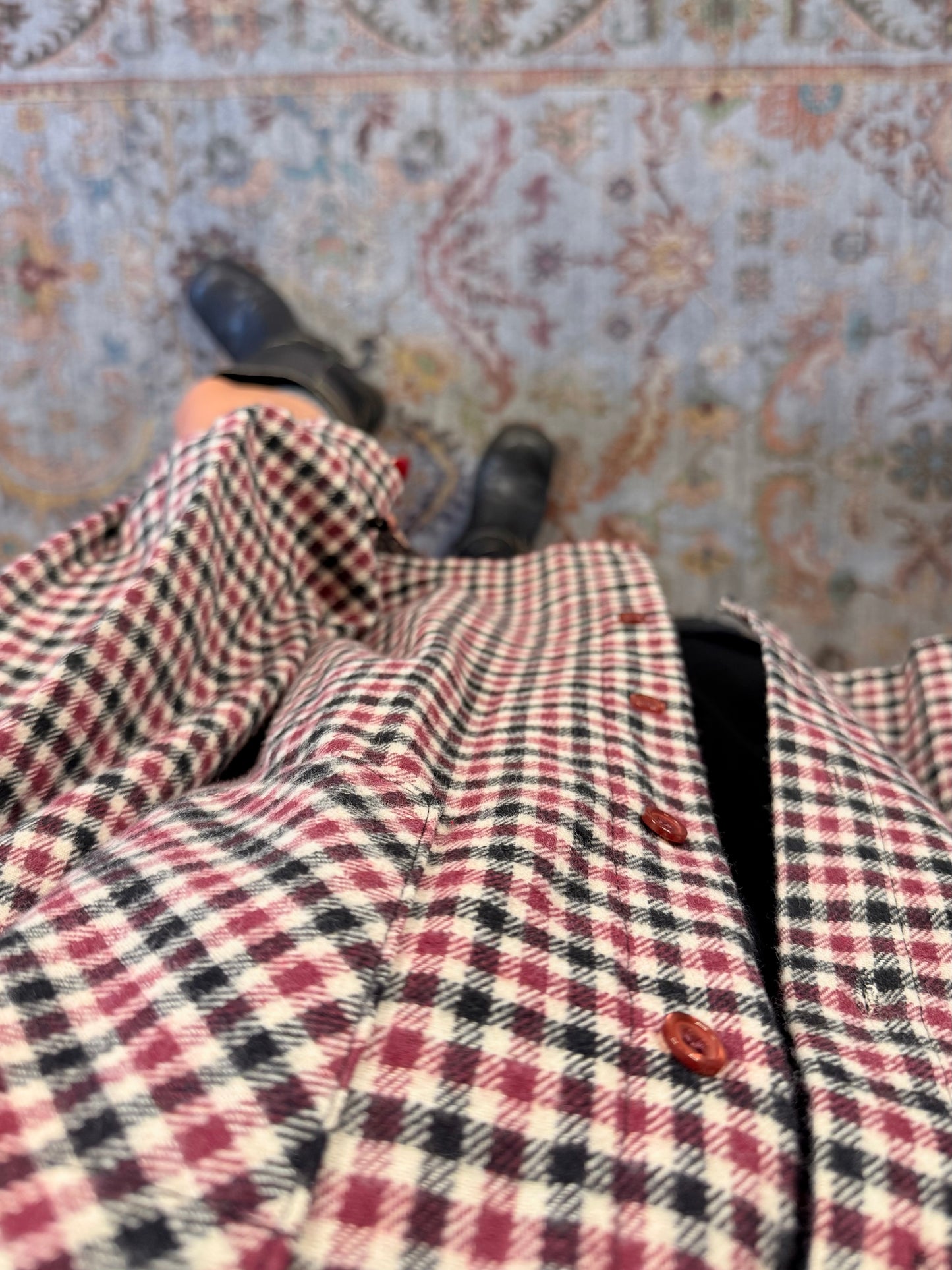 Camicia oversize in cotone flanella