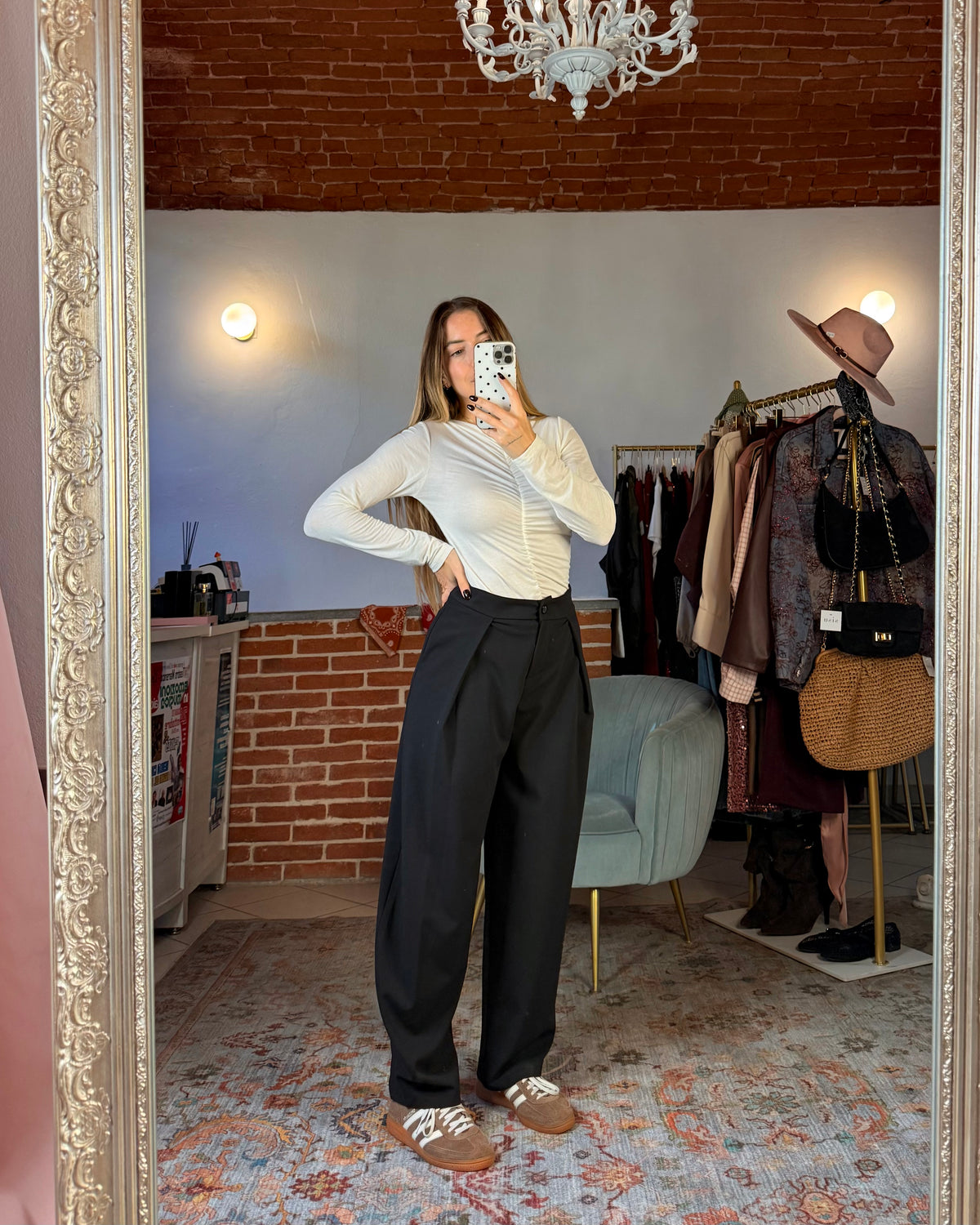 Pantalone con pinces