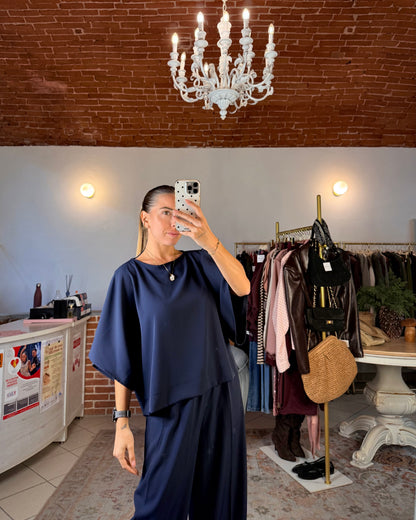 Blusa in tessuto fluido