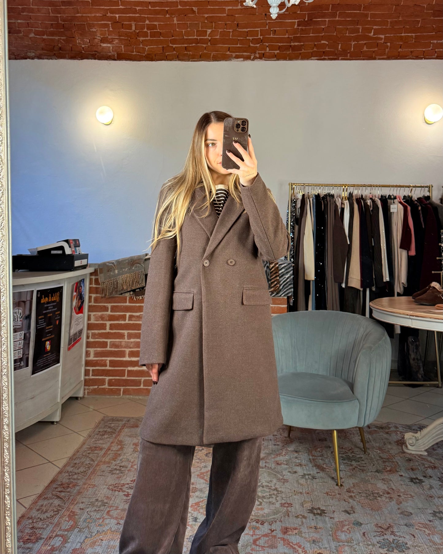 Double-breasted coat