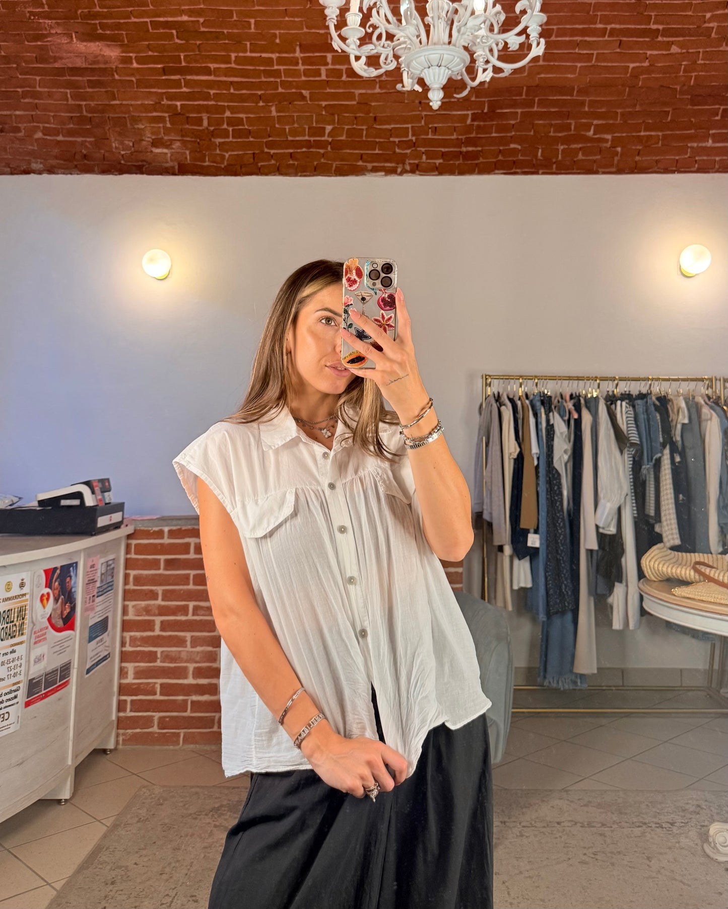 Blusa smanicata