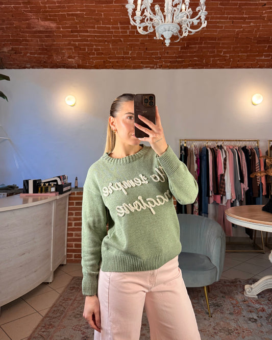 Maglioncino in cotone “Ho sempre ragione”