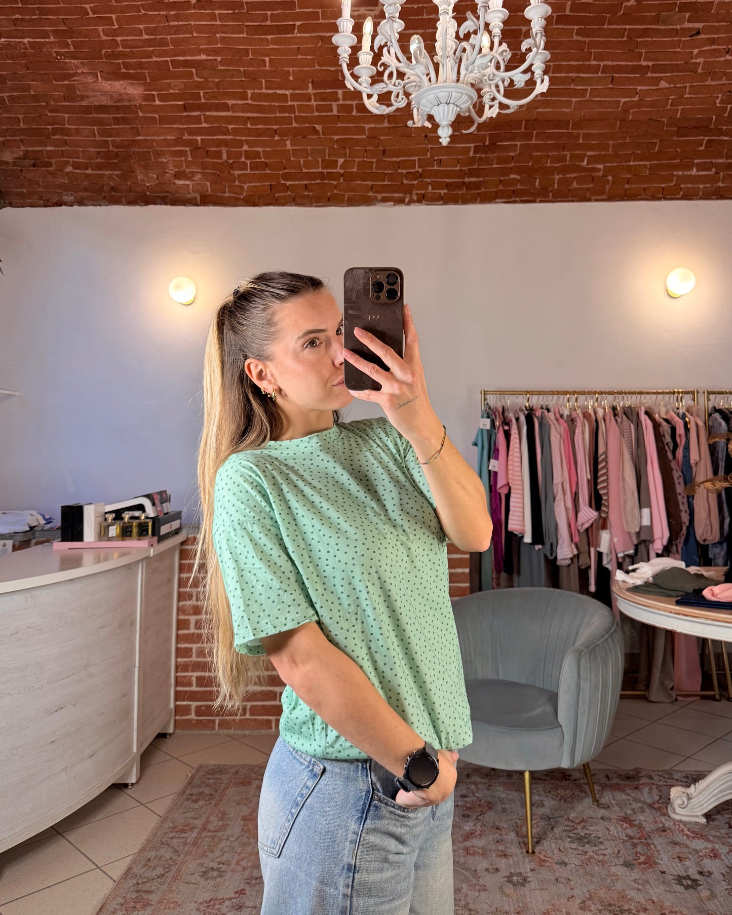 T-shirt pois relaxed fit