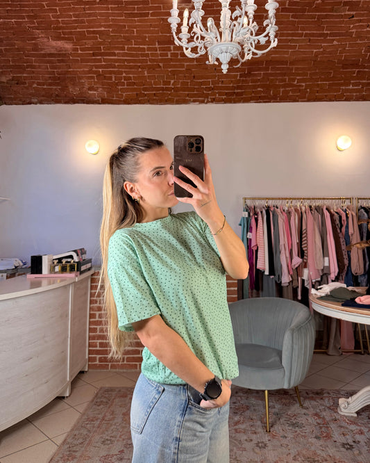 T-shirt pois relaxed fit