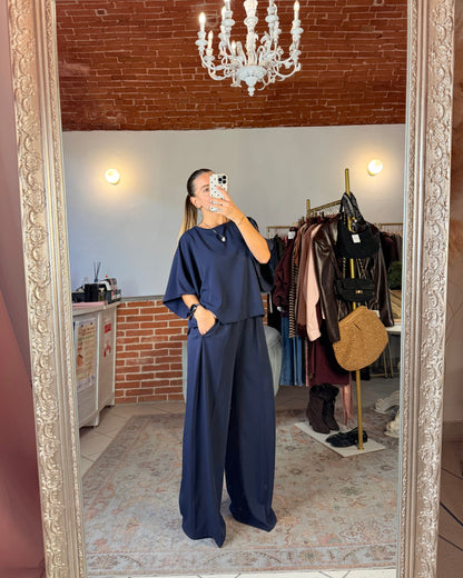 Pantalone in tessuto fluido