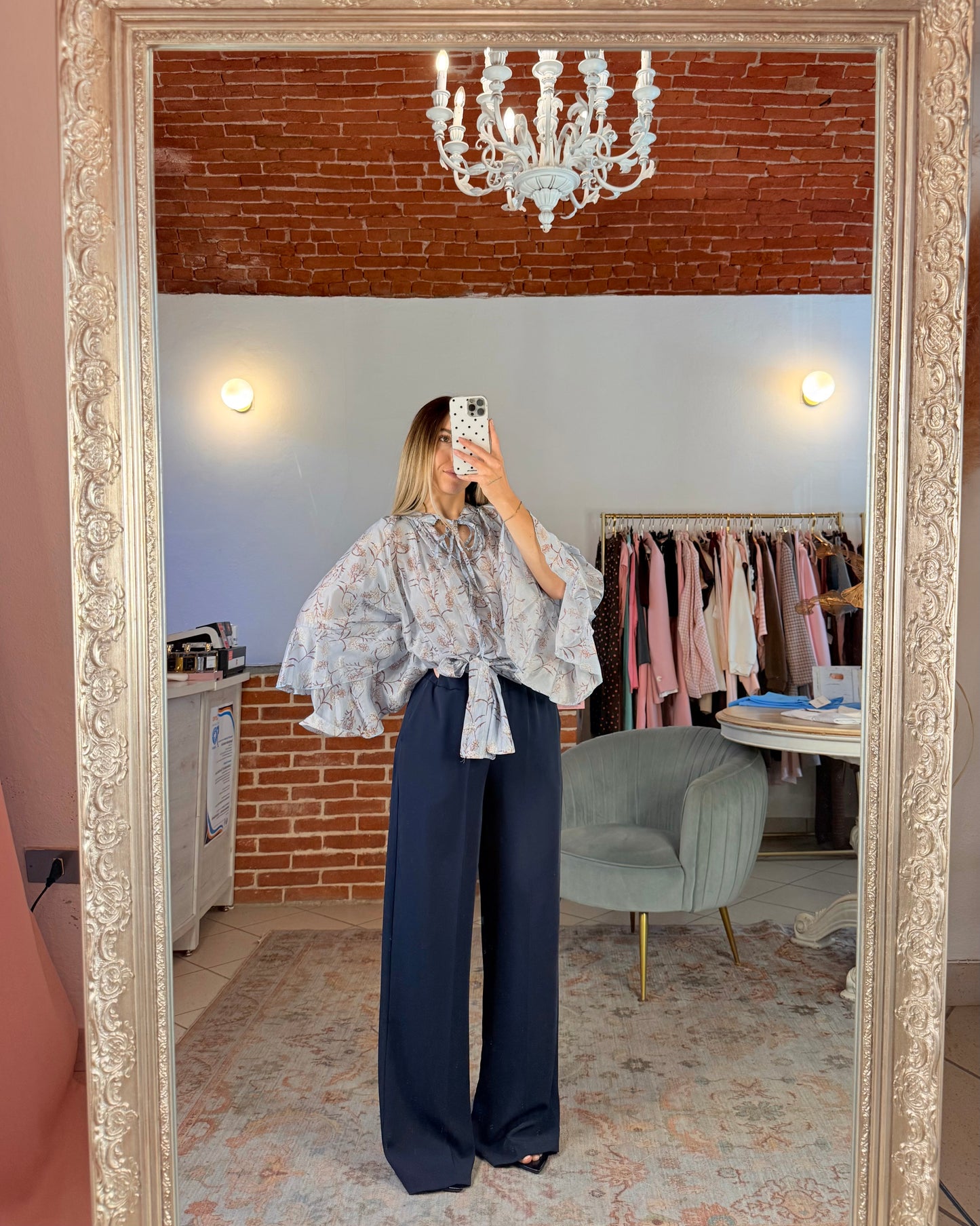 Pantalone in tessuto fluido