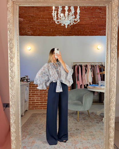 Pantalone in tessuto fluido