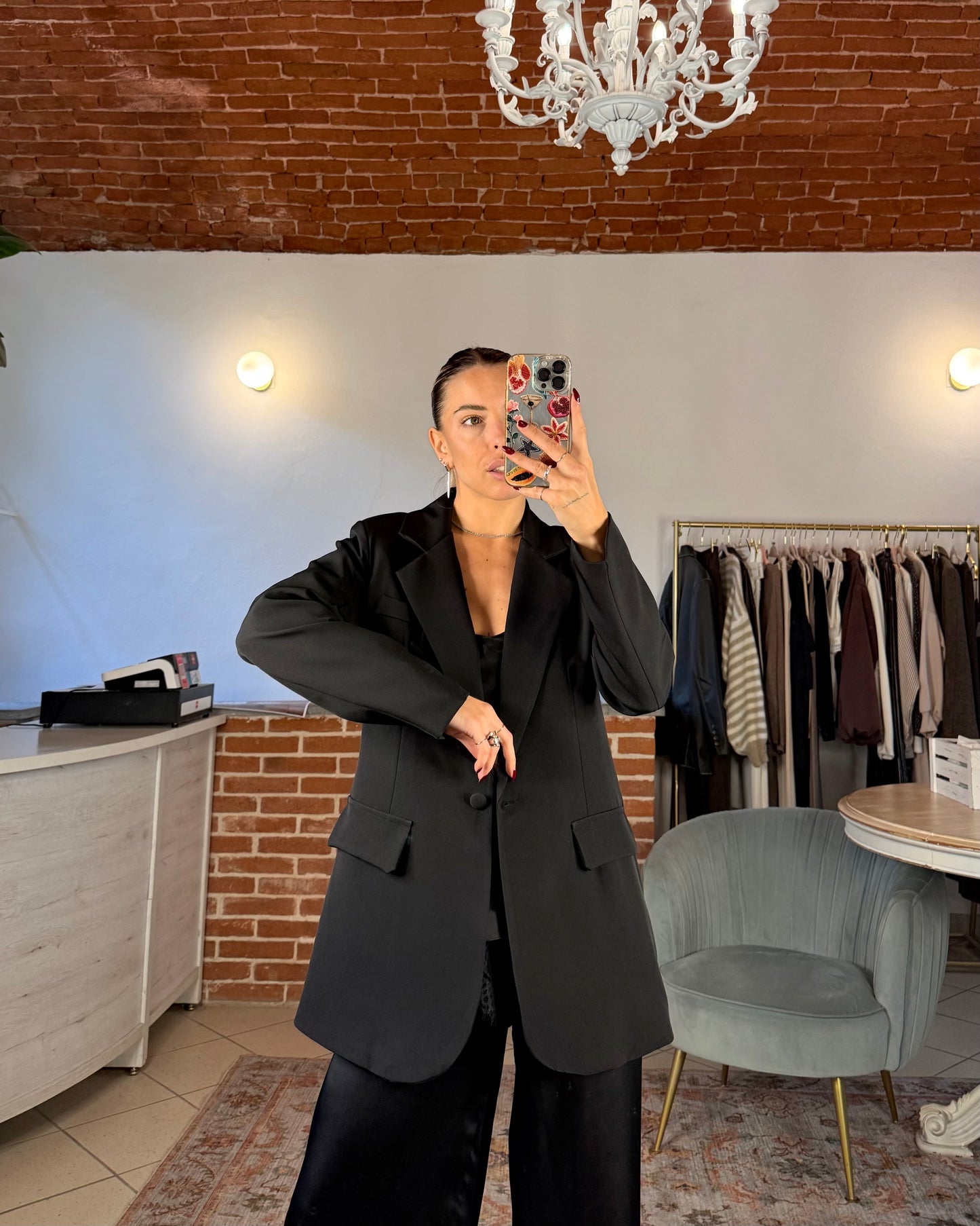 Oversized fitted blazer