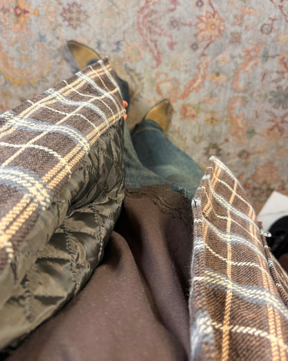 Giacca checked foderata