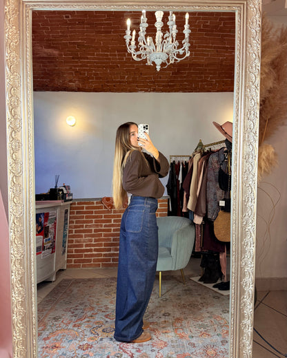 Jeans baggy lavaggio scuro
