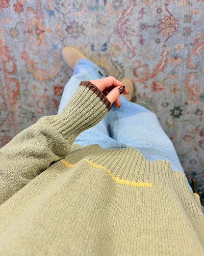 Maglioncino in cotone con spacchi