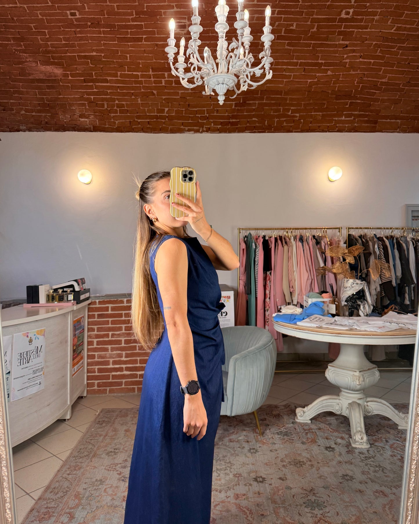 Abito lungo denim
