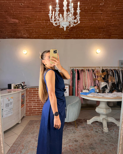 Abito lungo denim