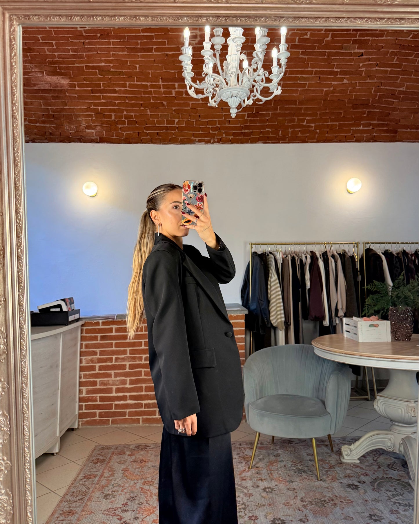 Oversized fitted blazer