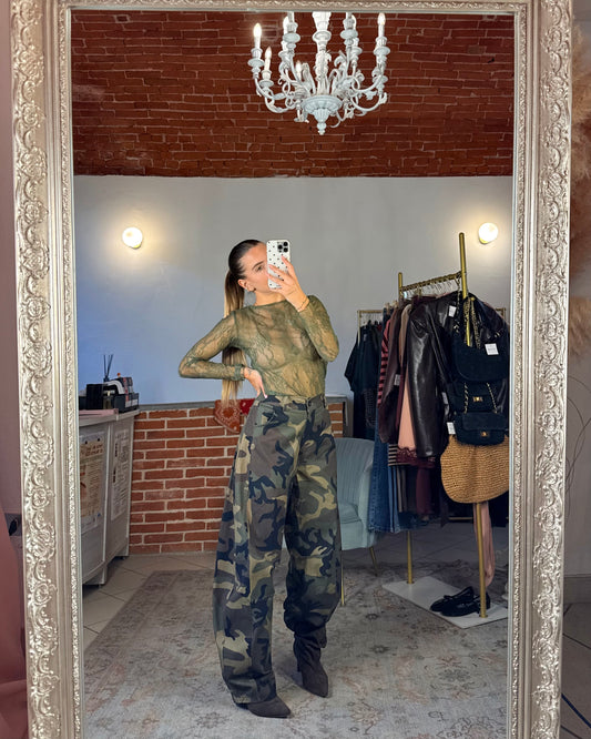 Pantalone balloon camouflage