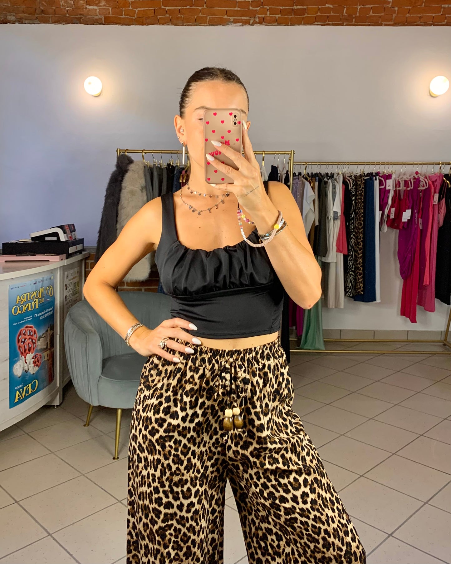 Pantalone leopardato