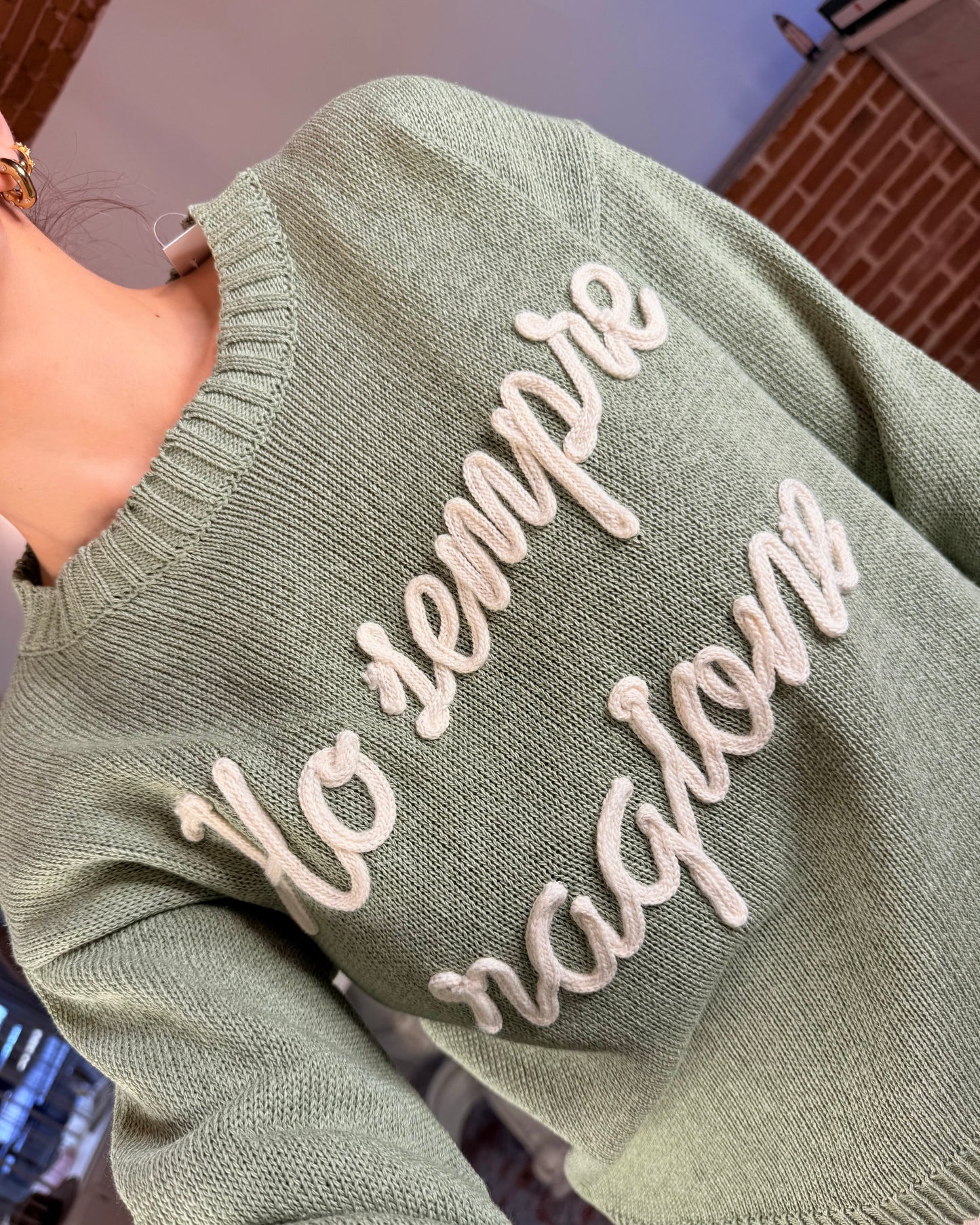 Maglioncino in cotone “Ho sempre ragione”