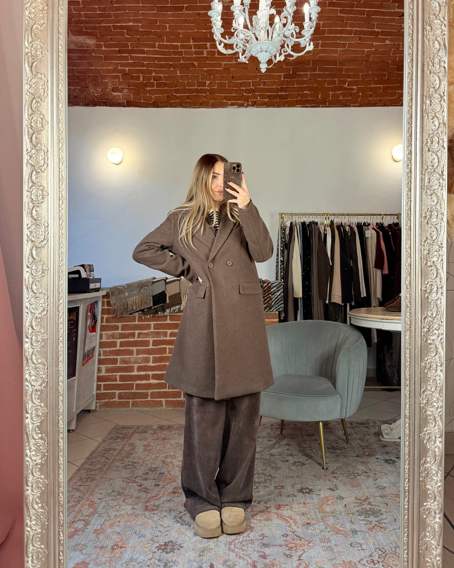 Double-breasted coat