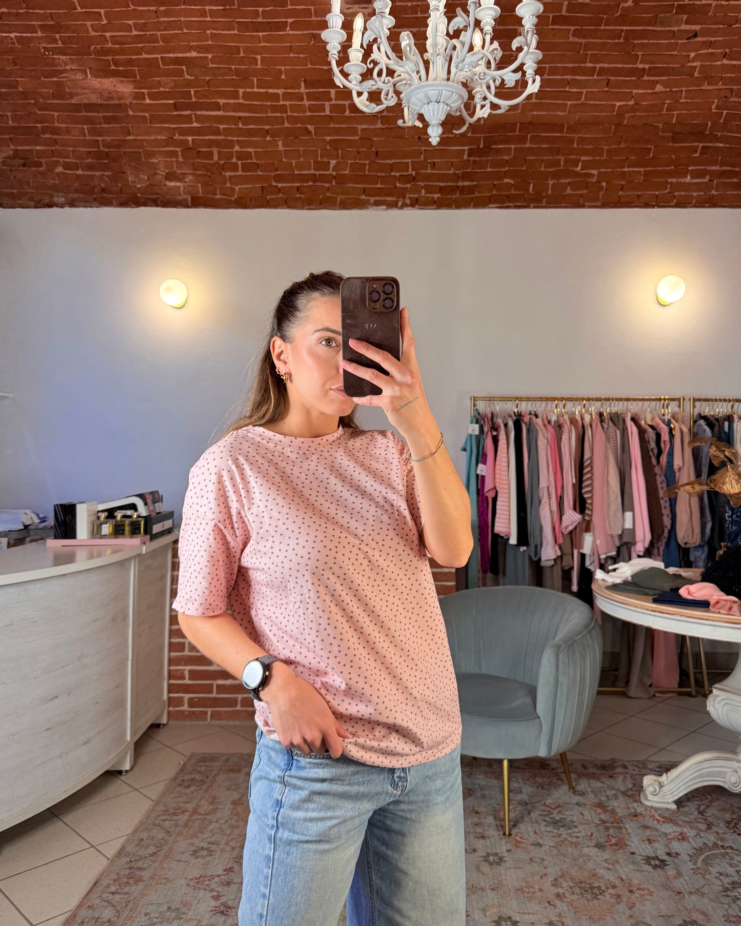 T-shirt pois relaxed fit