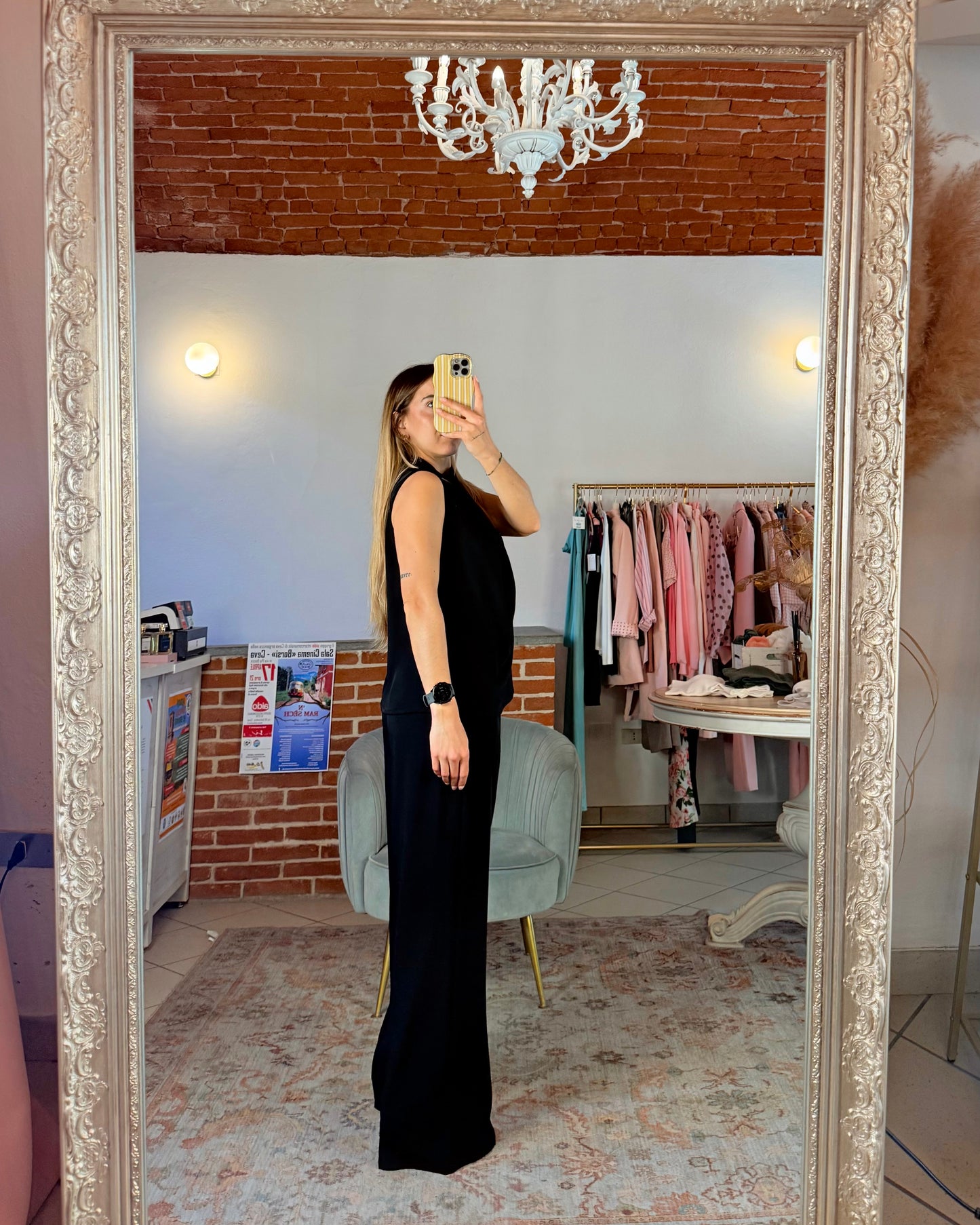 Pantalone in tessuto fluido