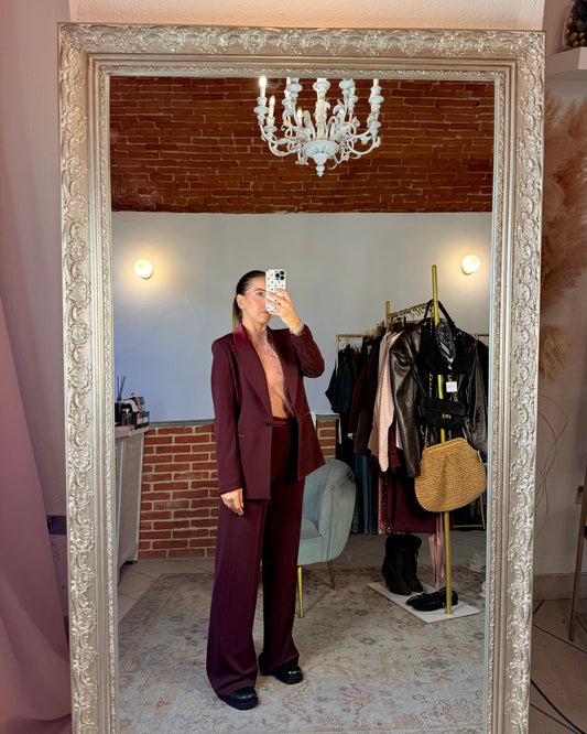 Tailleur inserti raso