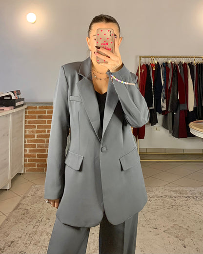 Blazer oversize sciancrato