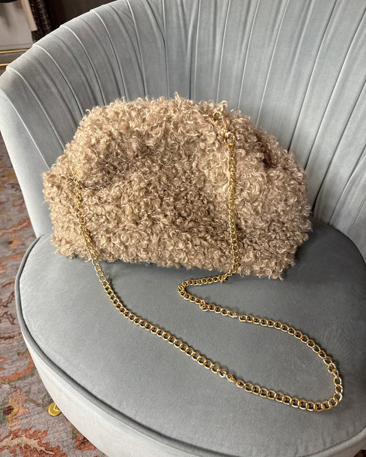 Teddy clutch bag