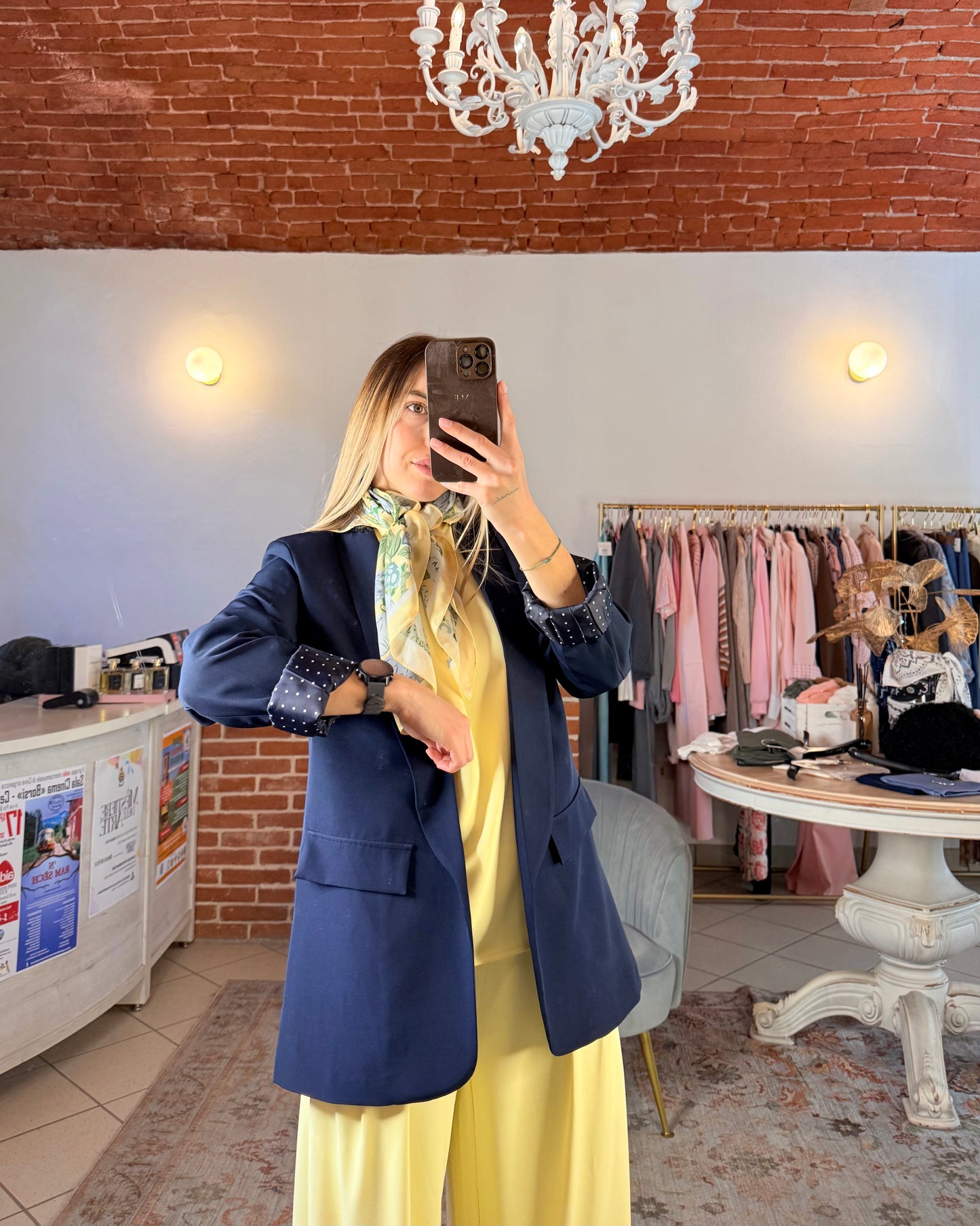 Blazer over senza bottoni