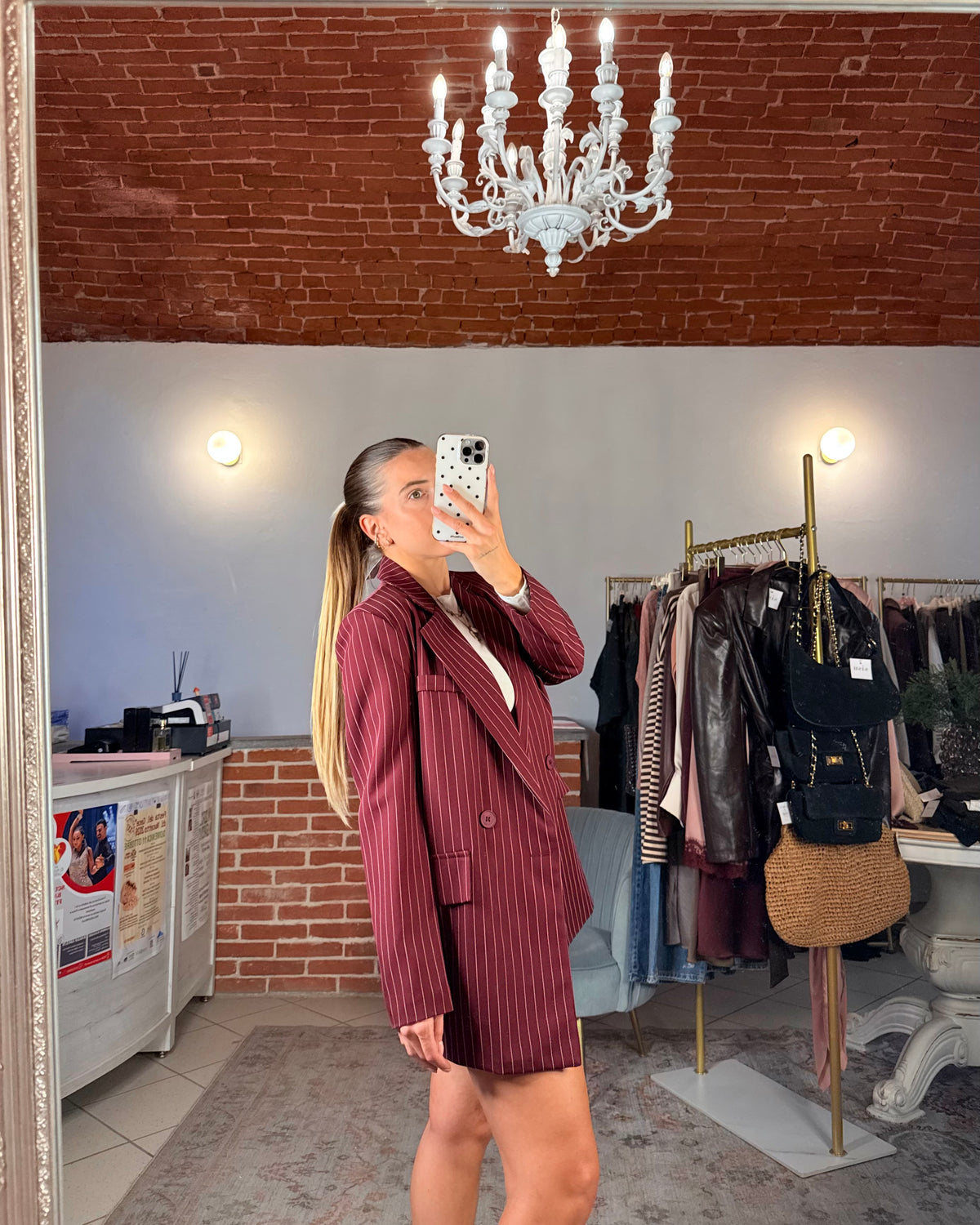 Blazer doppiopetto gessato