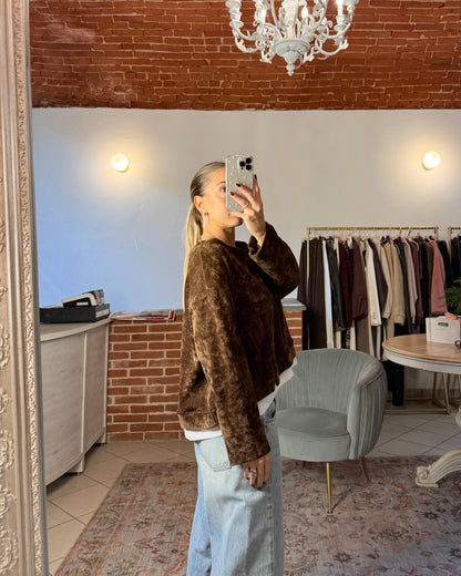 Felpa over in velluto