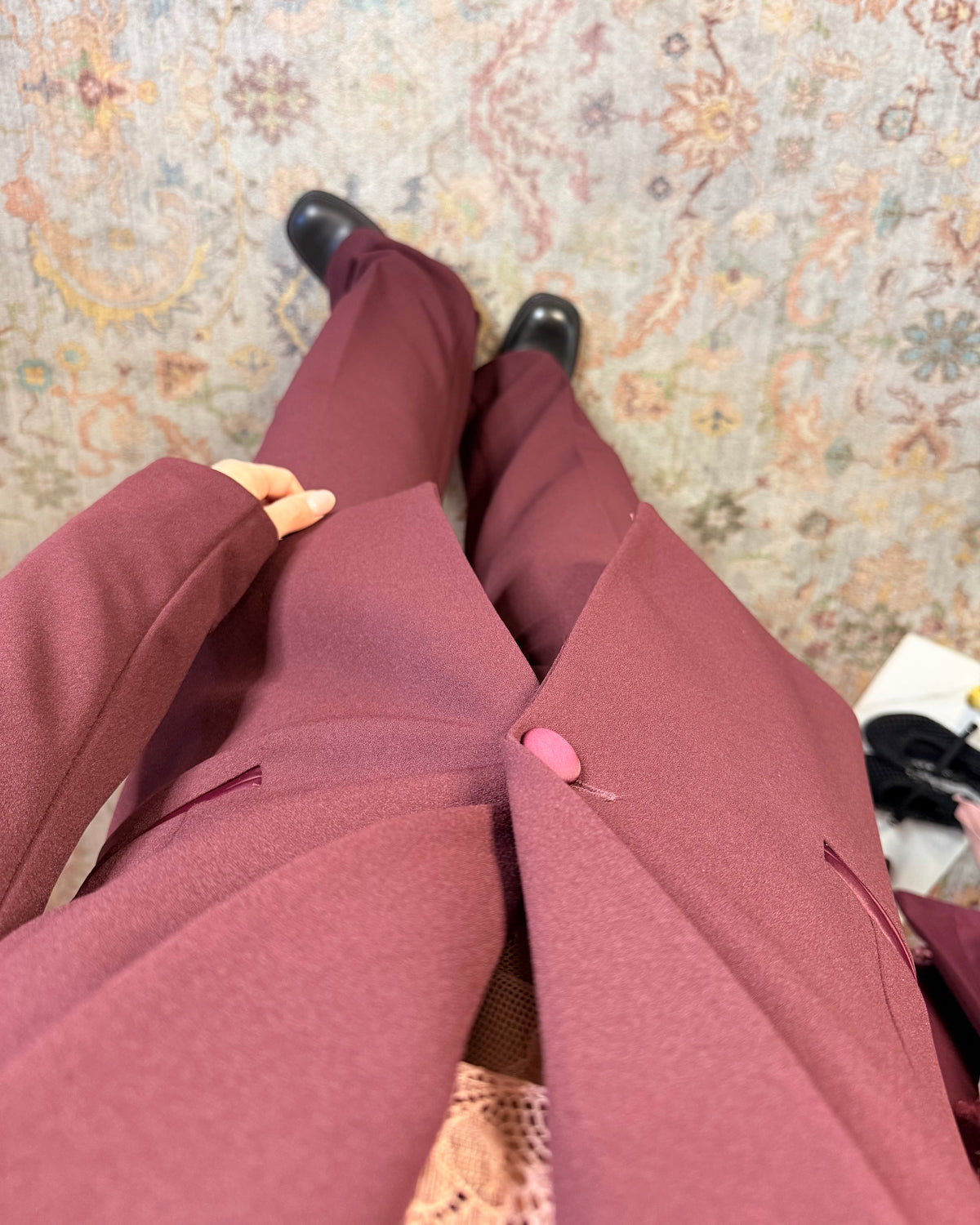 Tailleur inserti raso