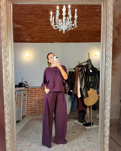 Pantalone in tessuto fluido
