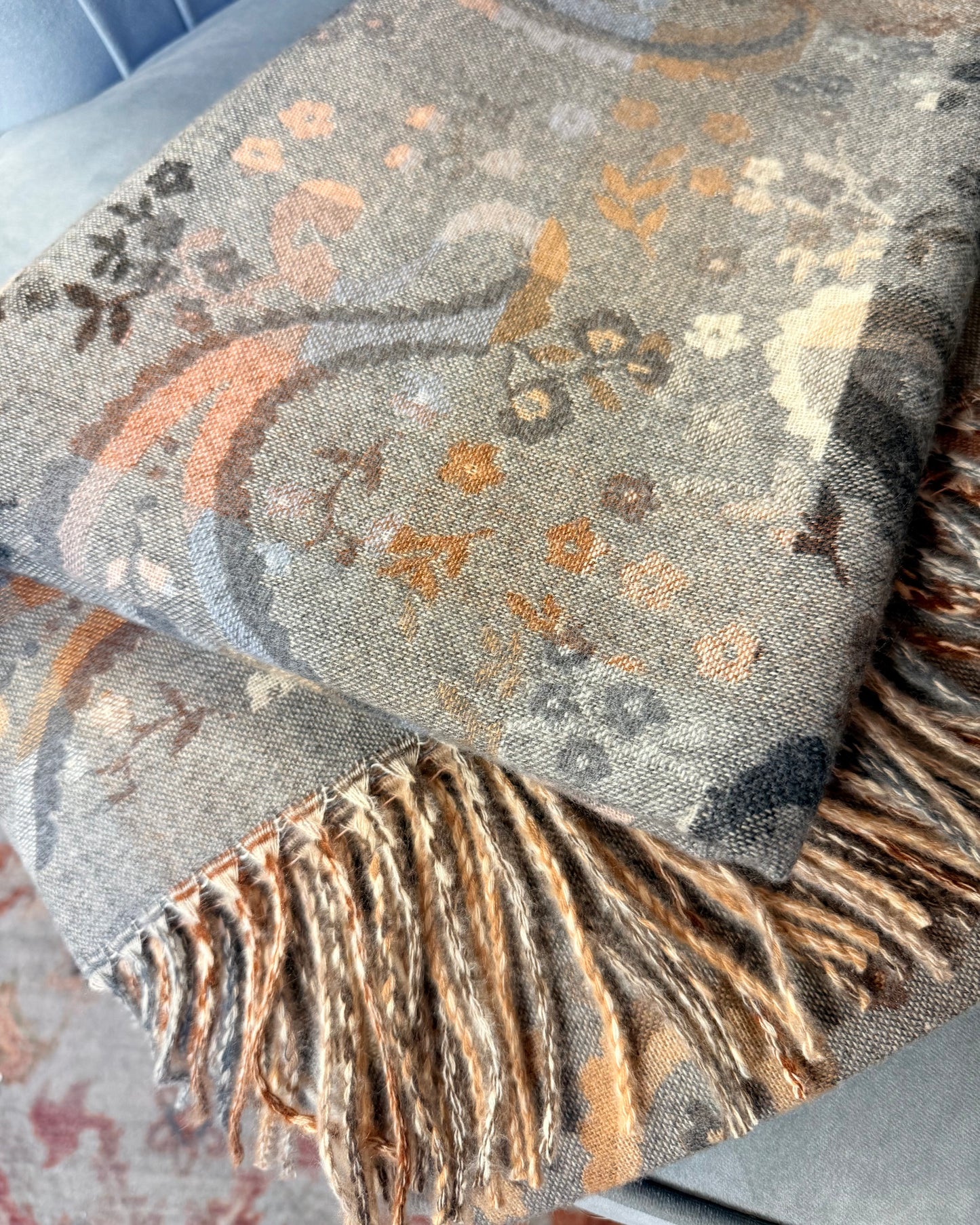 Paisley patterned scarf