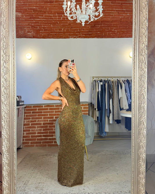 Abito in maglia con lurex