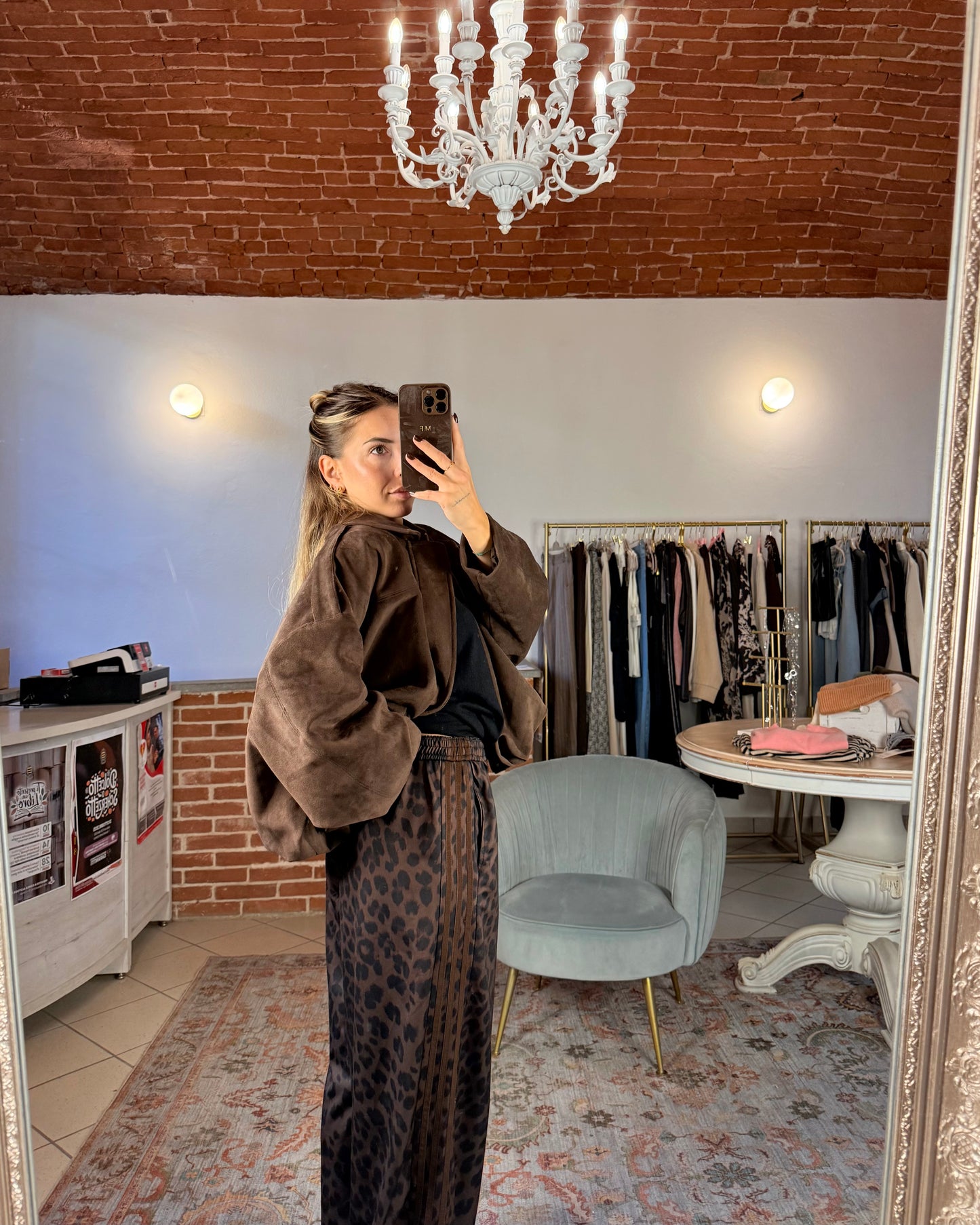 Leo acetate tracksuit trousers